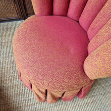 Load image into Gallery viewer, VINTAGE MID CENTURY BOUDOIR BEDROOM CHAIR &amp; OTTOMAN
