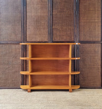 Load image into Gallery viewer, GORGEOUS VINTAGE HARDWOOD CURVED BOOKCASE
