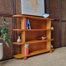 Load image into Gallery viewer, GORGEOUS VINTAGE HARDWOOD CURVED BOOKCASE
