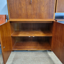 Load image into Gallery viewer, MID CENTURY MODULAR WALL UNIT SECRETAIRE COCKTAIL CABINET
