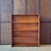 Load image into Gallery viewer, VINTAGE MID CENTURY HARDWOOD BOOKCASE
