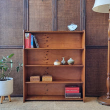 Load image into Gallery viewer, VINTAGE MID CENTURY HARDWOOD BOOKCASE
