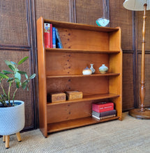 Load image into Gallery viewer, VINTAGE MID CENTURY HARDWOOD BOOKCASE
