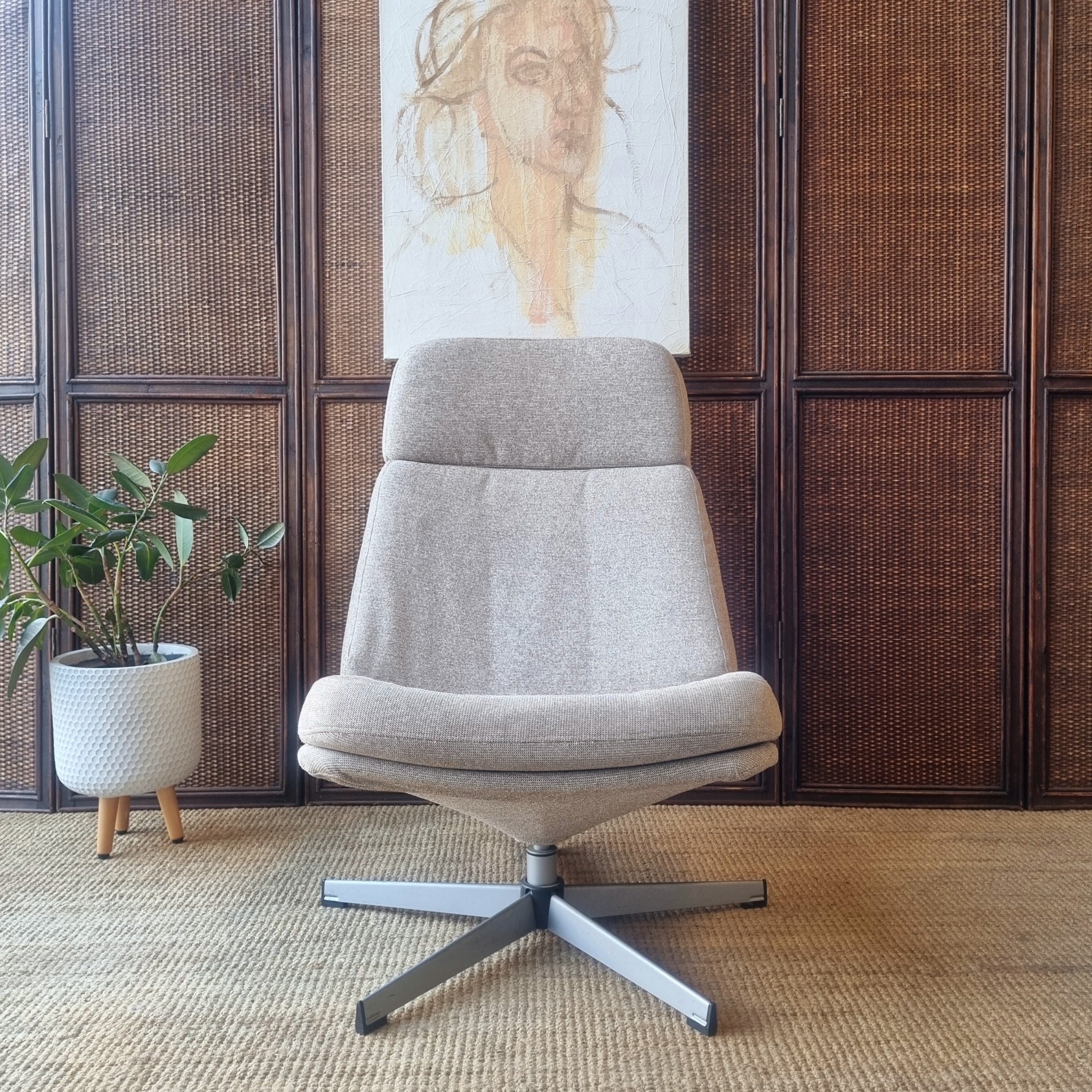 Ikea Lunna Swivel Chair Restored for Melbourne Spaces Vintage Upcycle