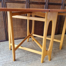 Load image into Gallery viewer, MID CENTURY TEAK GATELEG DINING TABLE
