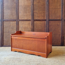 Load image into Gallery viewer, MID CENTURY SOLID MYRTLE BLANKET/ STORAGE BOX
