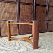 Load image into Gallery viewer, MID CENTURY VINTAGE TH BROWN RONDO COFFEE TABLE
