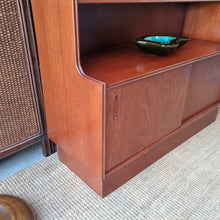 Load image into Gallery viewer, MID CENTURY SOLID HARDWOOD WALL UNIT ROOM DIVIDER BY SUNSHINE CABINETS.
