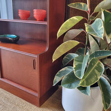 Load image into Gallery viewer, MID CENTURY SOLID HARDWOOD WALL UNIT ROOM DIVIDER BY SUNSHINE CABINETS.
