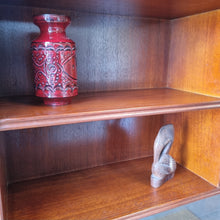 Load image into Gallery viewer, MID CENTURY SOLID HARDWOOD WALL UNIT ROOM DIVIDER BY SUNSHINE CABINETS.
