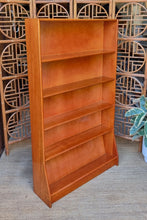 Load image into Gallery viewer, MID CENTURY SOLID HARDWOOD BOOKCASE
