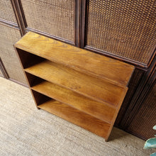 Load image into Gallery viewer, VINTAGE SMALL SOLID HARDWOOD BOOKCASE
