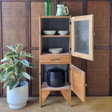 Load image into Gallery viewer, RUSTIC VINTAGE REFURBISHED MEATSAFE STORAGE CABINET PANTRY
