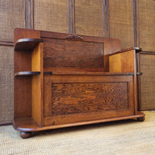 Load image into Gallery viewer, VINTAGE SOLID HARDWOOD &#39;SETTLE BENCH&#39; HALL SEAT
