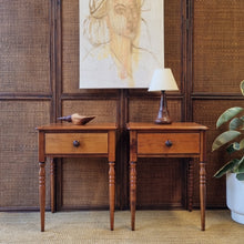 Load image into Gallery viewer, PAIR OF VINTAGE HERITAGE FURNITURE BEDSIDE TABLES
