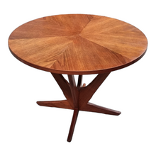 Load image into Gallery viewer, VINTAGE MID CENTURY TEAK STARBURST COFFEE TABLE
