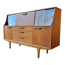 Load image into Gallery viewer, MID CENTURY HIGH SIDEBOARD/BUFFET/CABINET BY JENTIQUE (MADE IN ENGLAND)
