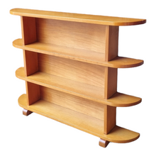 Load image into Gallery viewer, GORGEOUS VINTAGE HARDWOOD CURVED BOOKCASE
