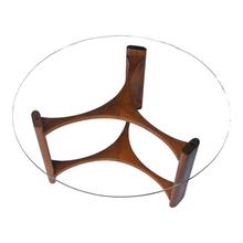 Load image into Gallery viewer, MID CENTURY VINTAGE TH BROWN RONDO COFFEE TABLE
