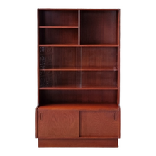 Load image into Gallery viewer, MID CENTURY SOLID HARDWOOD WALL UNIT ROOM DIVIDER BY SUNSHINE CABINETS.
