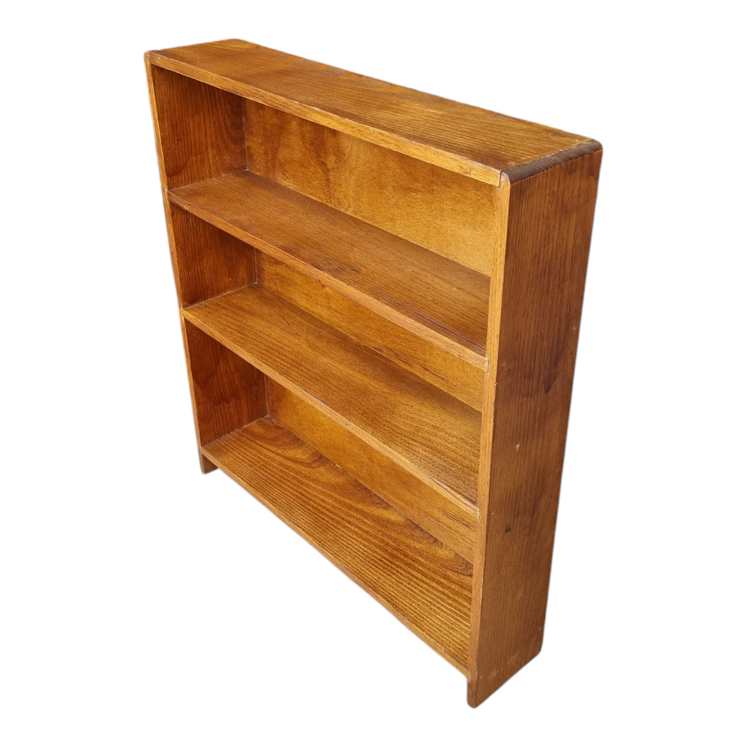 VINTAGE SMALL SOLID HARDWOOD BOOKCASE